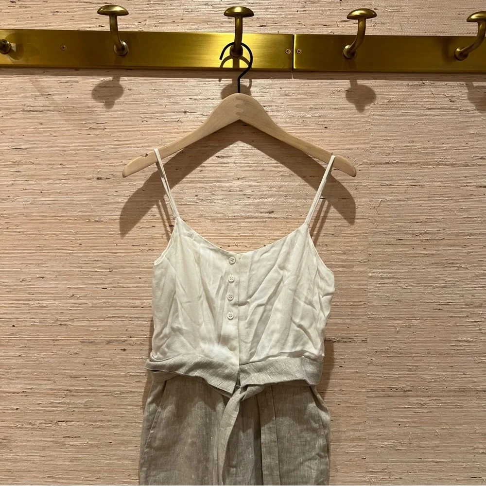 Reformation Linen Jumpsuit 0